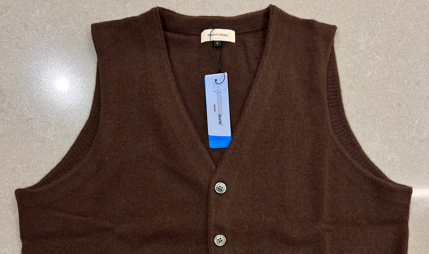 【SALE】　　 Franco Spada ( フランコスパダ )   〈手洗い可能〉【TALMUS branch】カシミヤ100%ニット前開きベスト