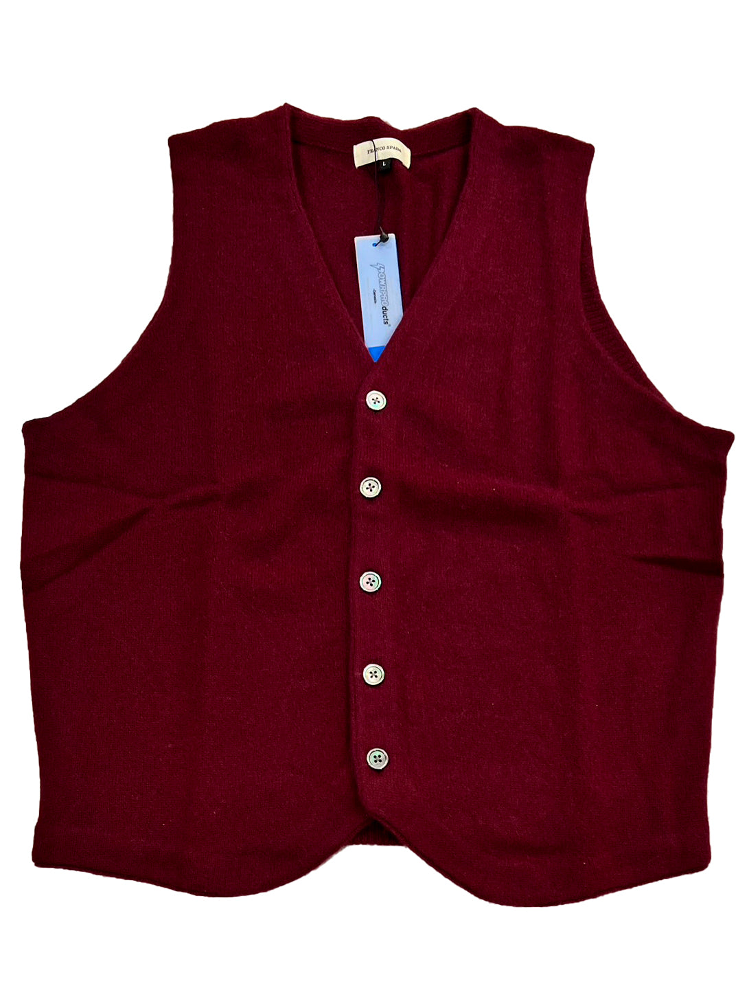 【SALE】　　 Franco Spada ( フランコスパダ )   〈手洗い可能〉【TALMUS branch】カシミヤ100%ニット前開きベスト