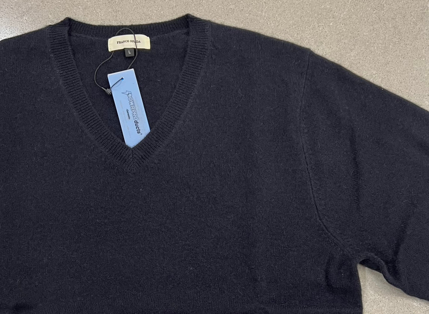 【SALE】　　 Franco Spada ( フランコスパダ )   〈手洗い可能〉【TALMUS branch】カシミヤ100%Vネックニット