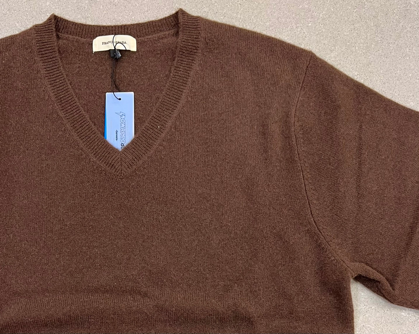 【SALE】　　 Franco Spada ( フランコスパダ )   〈手洗い可能〉【TALMUS branch】カシミヤ100%Vネックニット