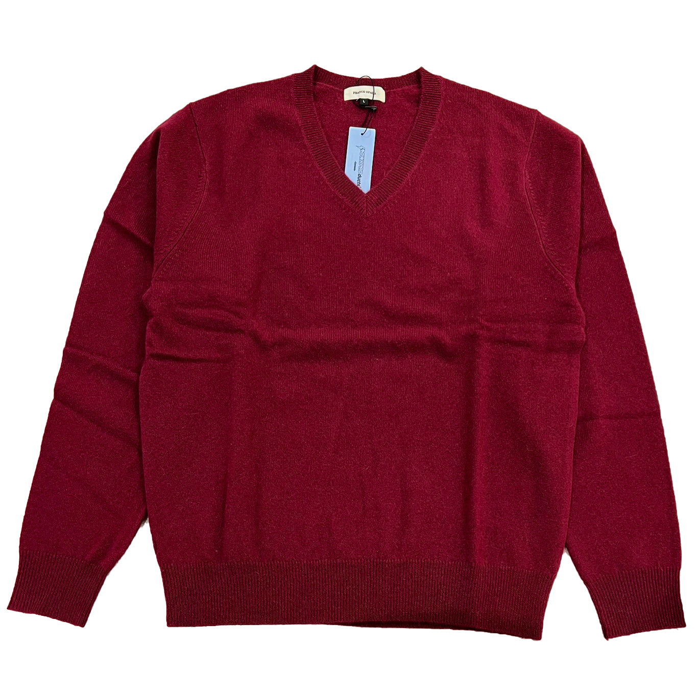 【SALE】　　 Franco Spada ( フランコスパダ )   〈手洗い可能〉【TALMUS branch】カシミヤ100%Vネックニット