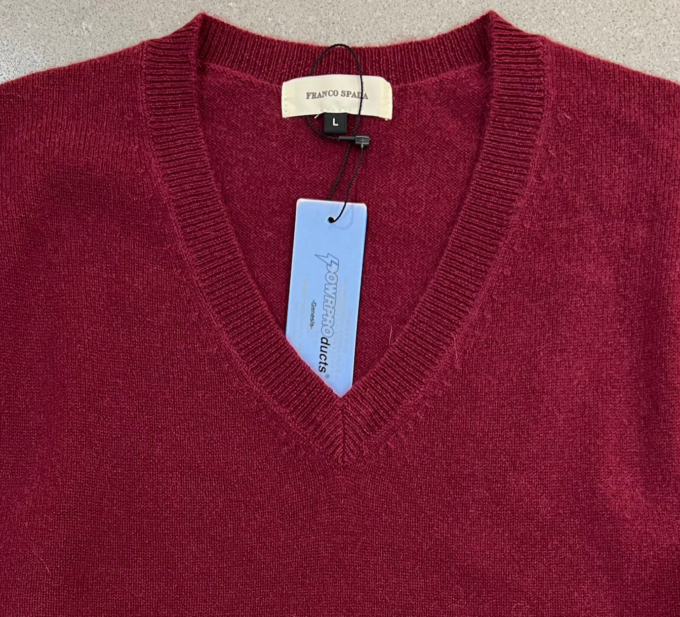 【SALE】　　 Franco Spada ( フランコスパダ )   〈手洗い可能〉【TALMUS branch】カシミヤ100%Vネックニット