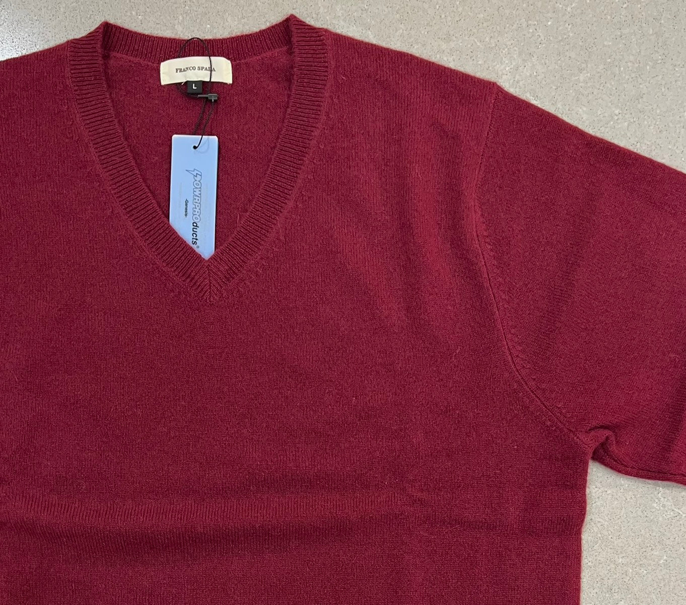 【SALE】　　 Franco Spada ( フランコスパダ )   〈手洗い可能〉【TALMUS branch】カシミヤ100%Vネックニット