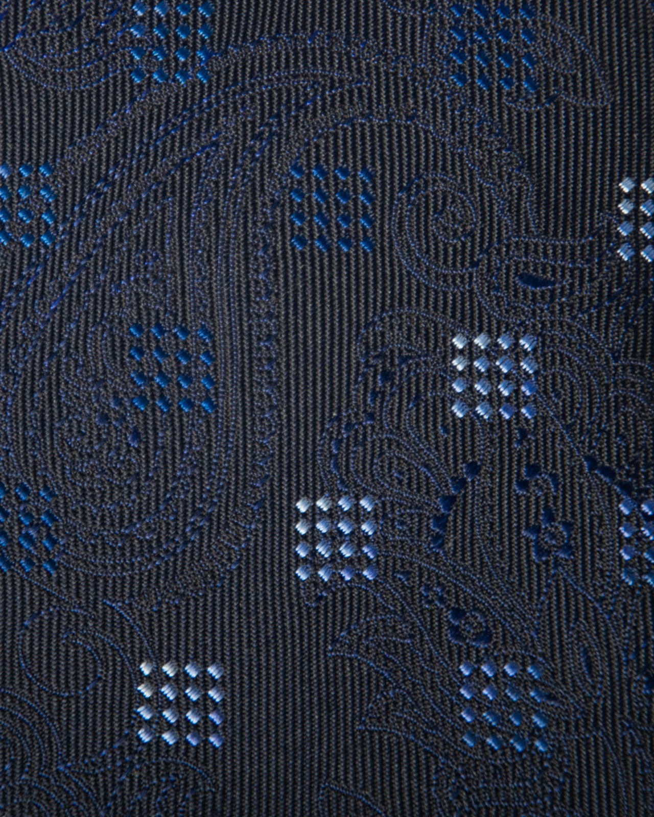 Franco Spada ( フランコスパダ ) 12色パネルグラデーションジャガードネクタイ：ネイビー×ブルー