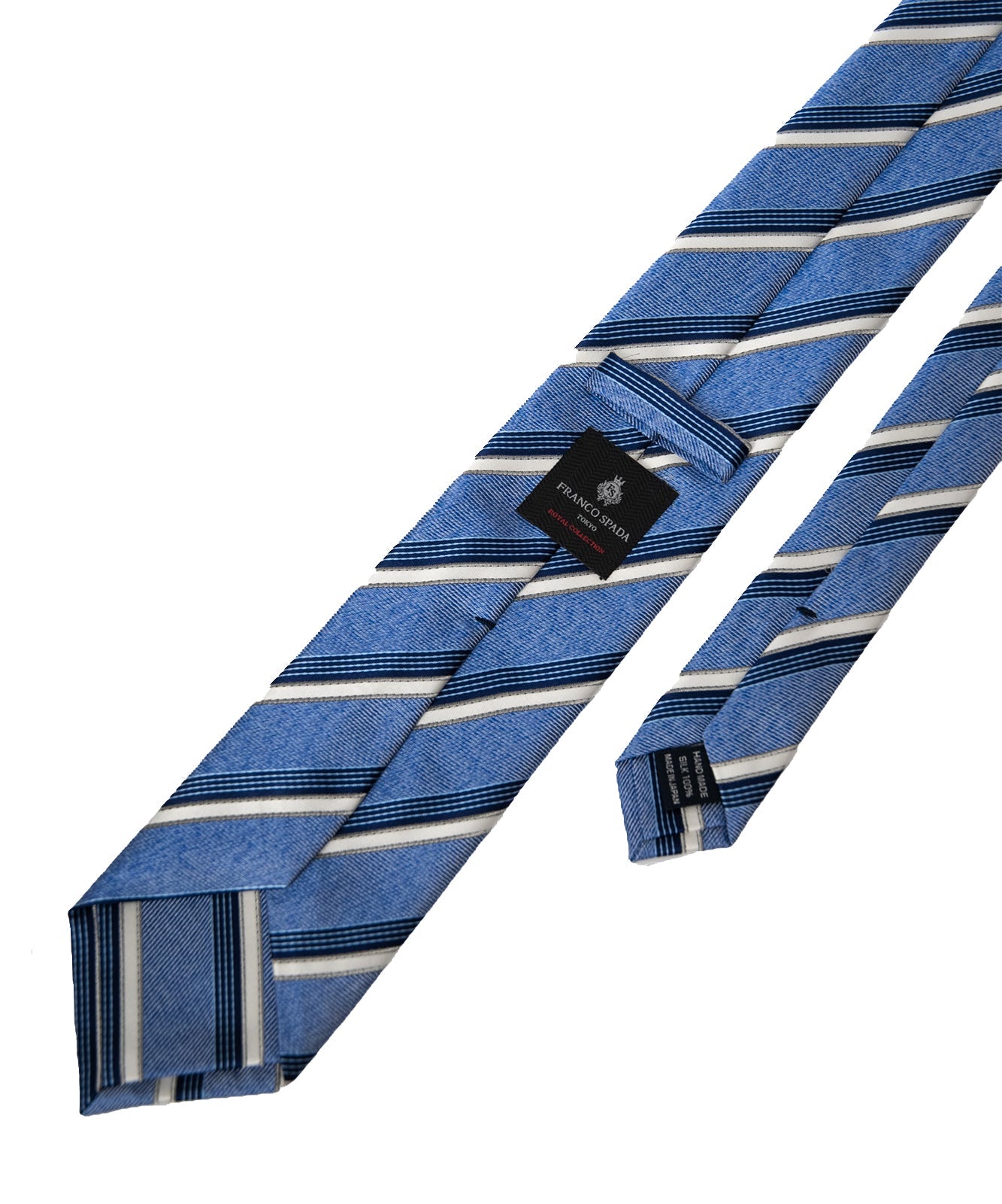Franco Spada ( フランコスパダ ) パステルメランジストライプネクタイ：ブルー