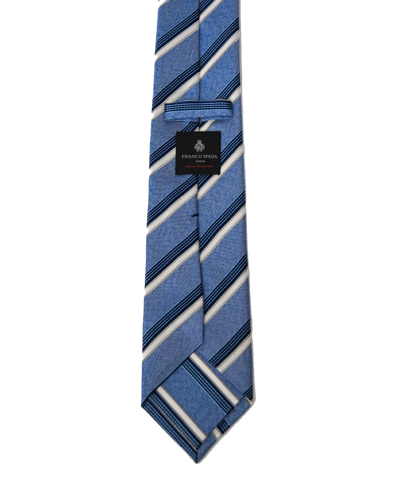 Franco Spada ( フランコスパダ ) パステルメランジストライプネクタイ：ブルー