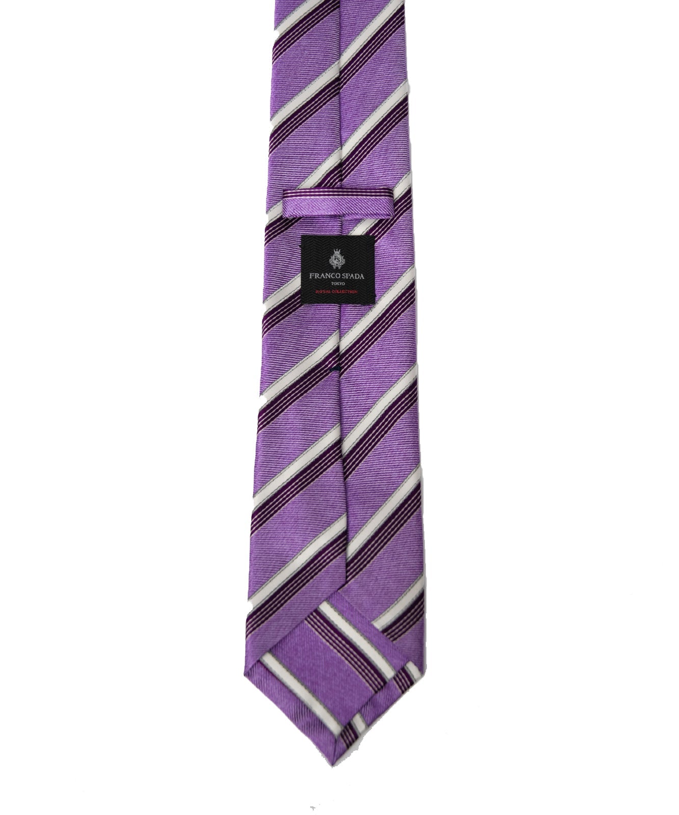 Franco Spada ( フランコスパダ ) パステルメランジストライプネクタイ：パープル
