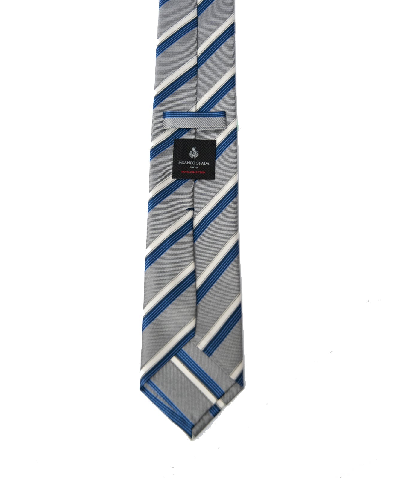 Franco Spada ( フランコスパダ ) パステルメランジストライプネクタイ：ミディアムグレー