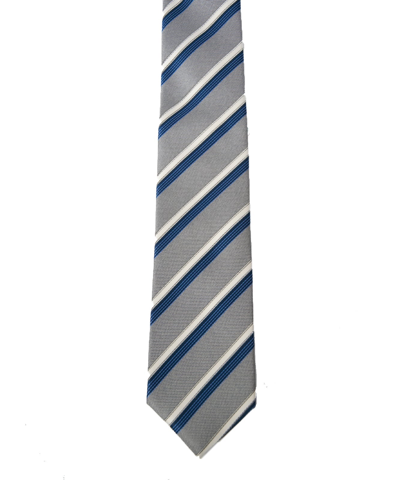 Franco Spada ( フランコスパダ ) パステルメランジストライプネクタイ：ミディアムグレー