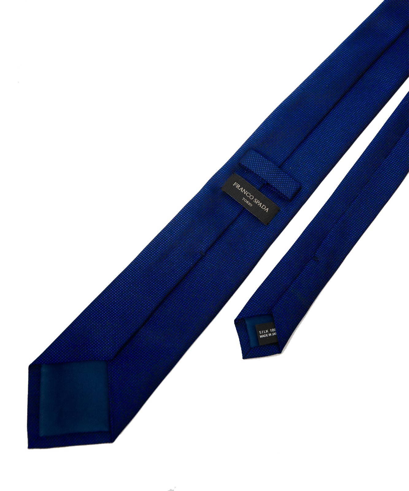 Franco Spada ( フランコスパダ ) 小バスメランジ無地ネクタイ：ダークブルー