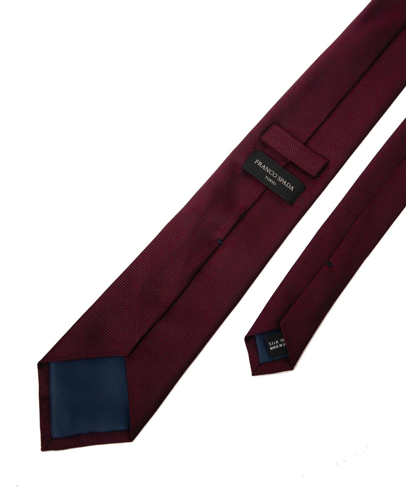 Franco Spada ( フランコスパダ ) 小バスメランジ無地ネクタイ：ワイン