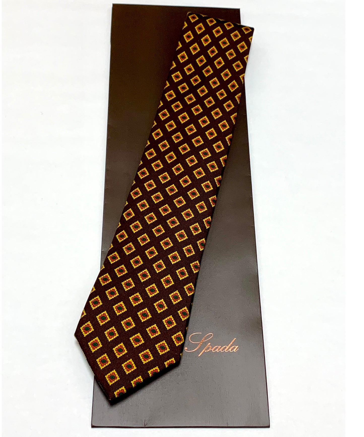 Franco Spada ( フランコスパダ ) 12色パネルグラデーションジャガードネクタイ：ネイビー×ブルー