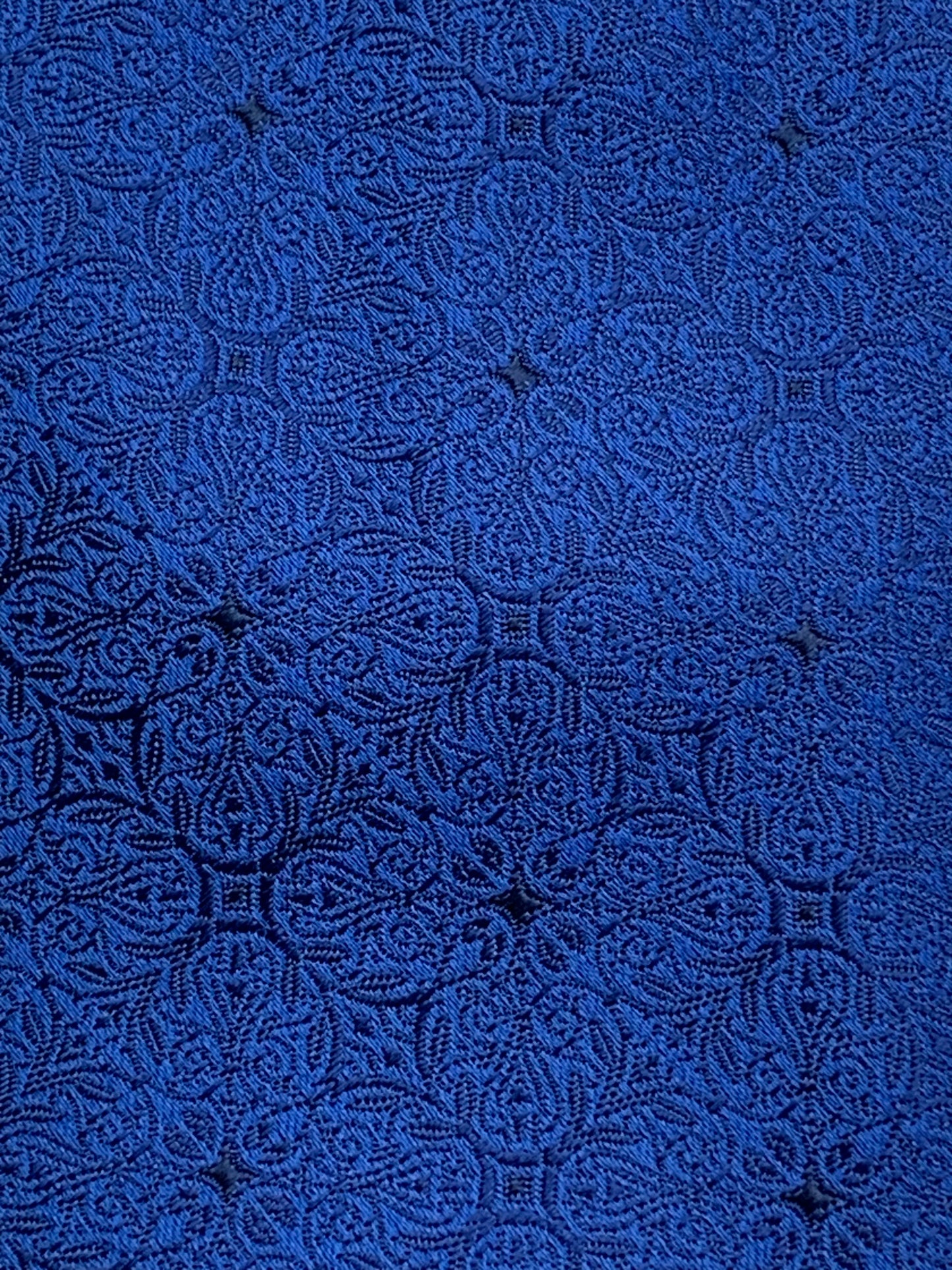 AZZURRO （アズーロ） ヴィンテージメダリオンネクタイ：ダークブルー