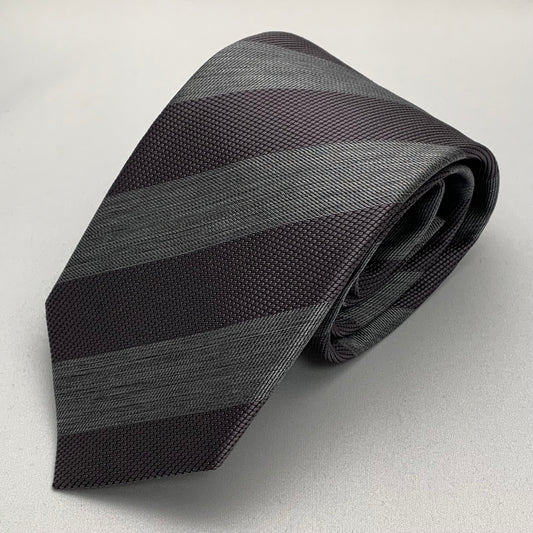 Franco Spada ( フランコスパダ )  ボールドメランジストライプネクタイ：グレー