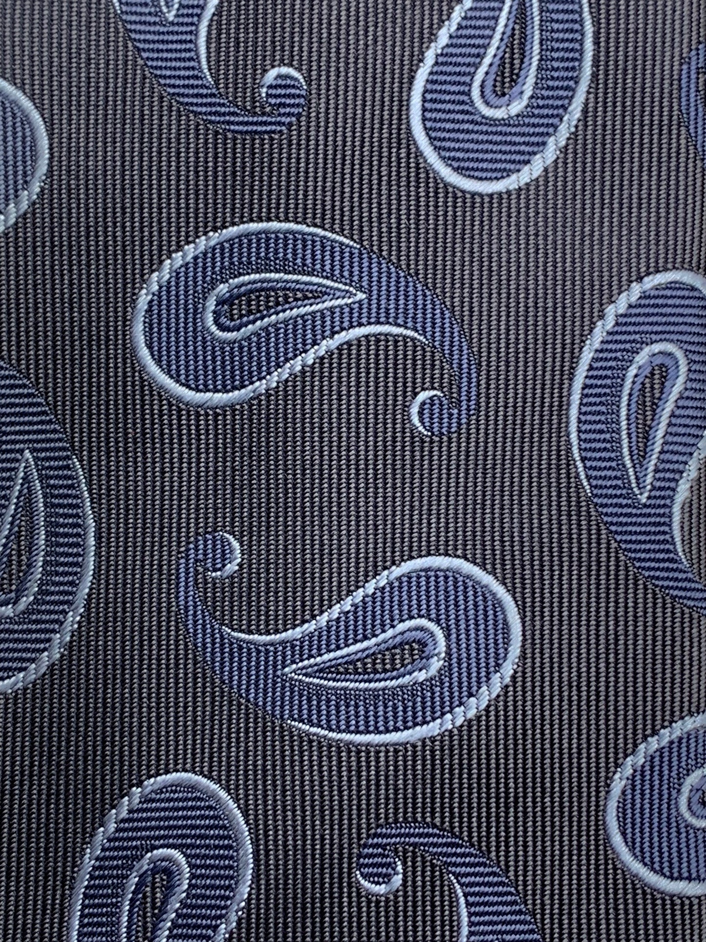 Franco Spada ( フランコスパダ )  ヴィンテージペースリーJQネクタイ②：スチールグレー