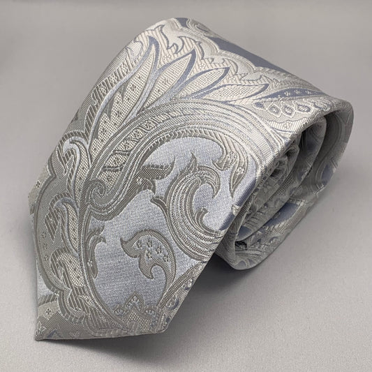 Franco Spada ( フランコスパダ ) NEW SOLID COLOR FORMAL TIE( 大更紗ペーズリー無地調パステルカラーネクタイ)：ロイヤルサックス