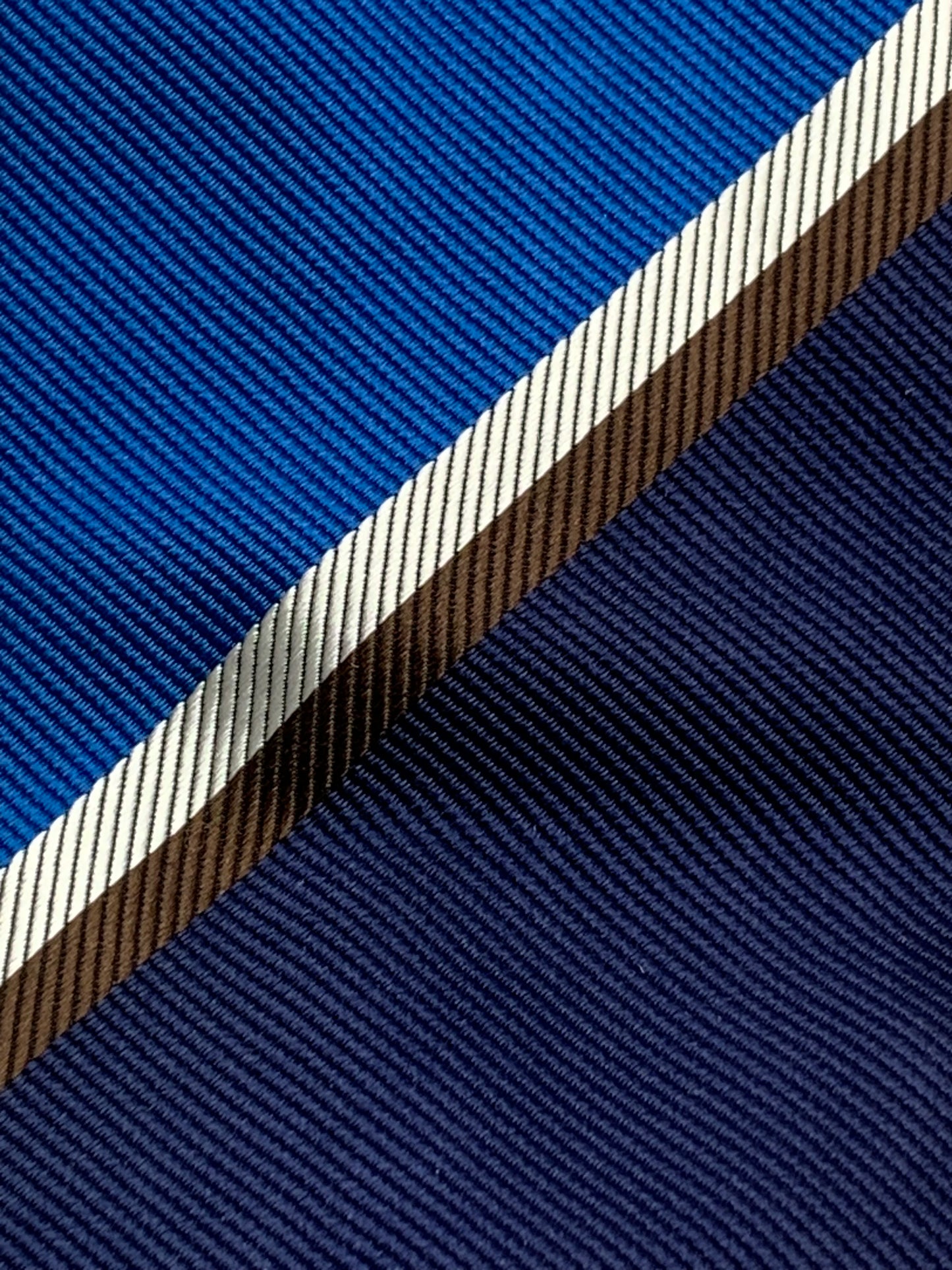 Franco Spada ( フランコスパダ ) NEW BASIC レップ×綾レジメンタルストライプネクタイ：ネイビー×ブルー