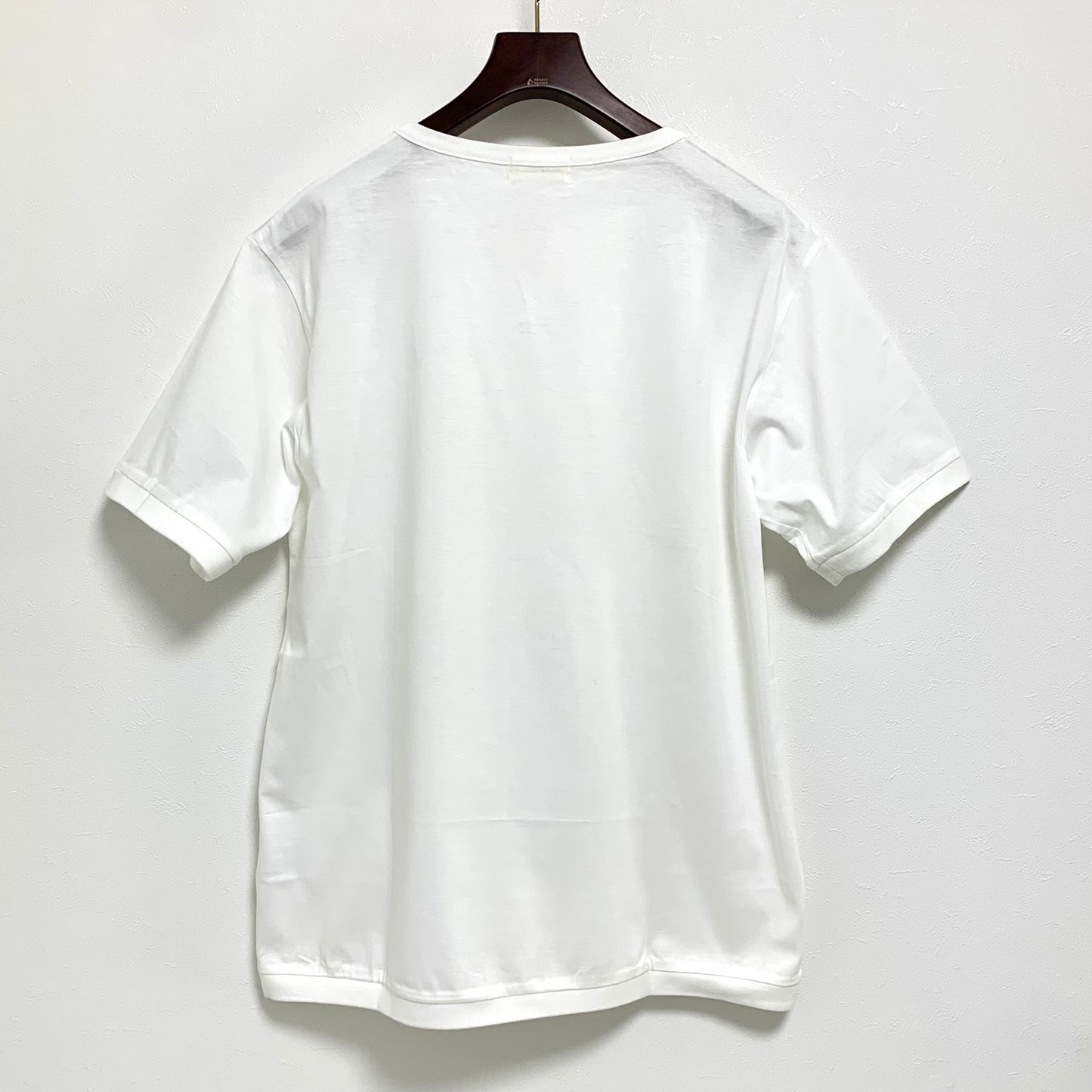 Franco Spada ( フランコスパダ ) Premium T-shirt model ②（浅V ネックヘンリー）：ホワイト