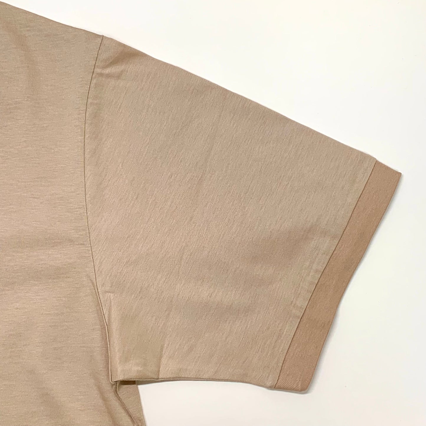 Franco Spada ( フランコスパダ ) Premium T-shirt model ②（浅V ネックヘンリー）：ベージュ