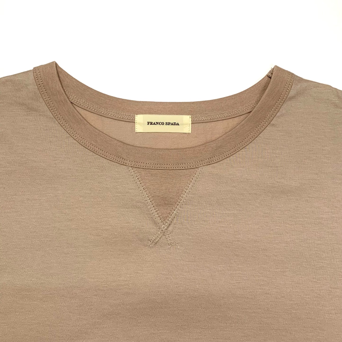 Franco Spada ( フランコスパダ ) Premium T-shirt model ④（VT クルーネック）：ベージュ
