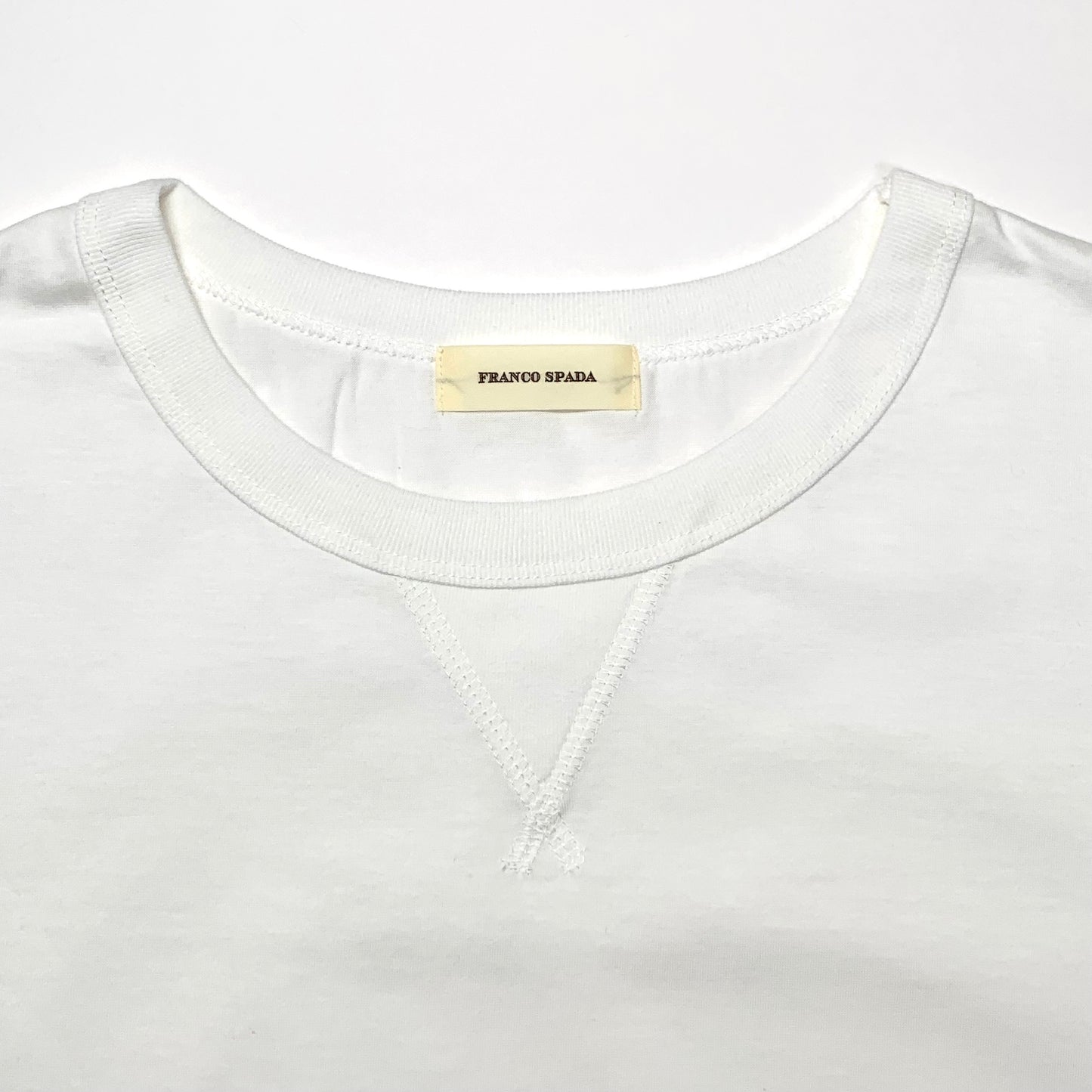 Franco Spada ( フランコスパダ ) Premium T-shirt model ③（クルーネック）：ホワイト