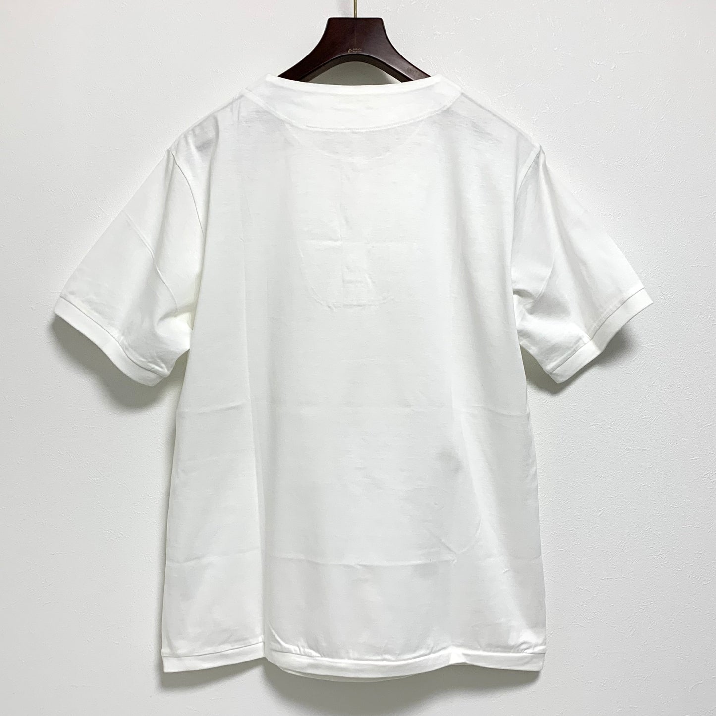 Franco Spada ( フランコスパダ ) Premium T-shirt model ①（襟前立て・裏前立てヘンリーネック）：ホワイト