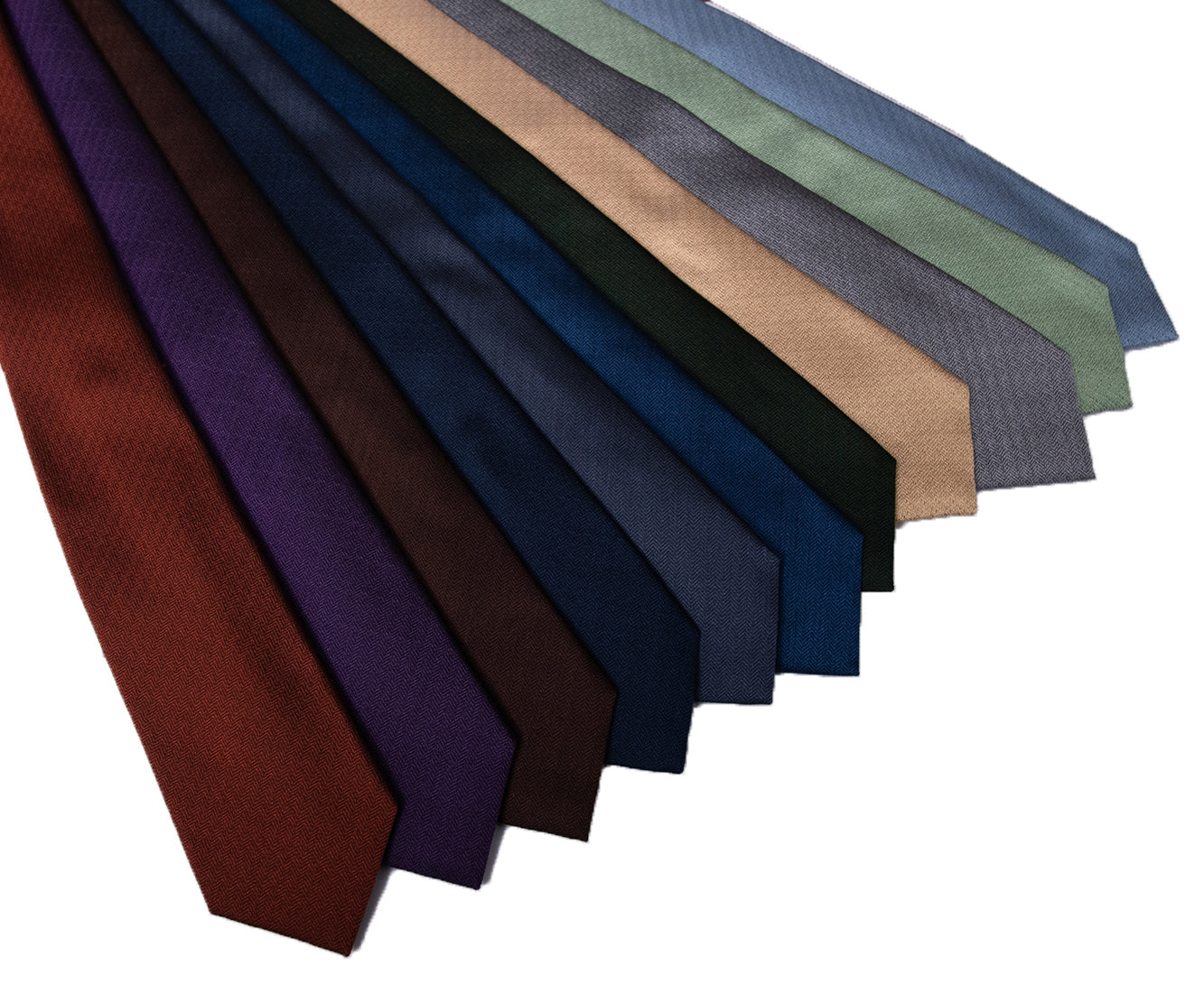 Franco spada (フランコスパダ) ミニヘリンボーン無地ネクタイ：ボルドー