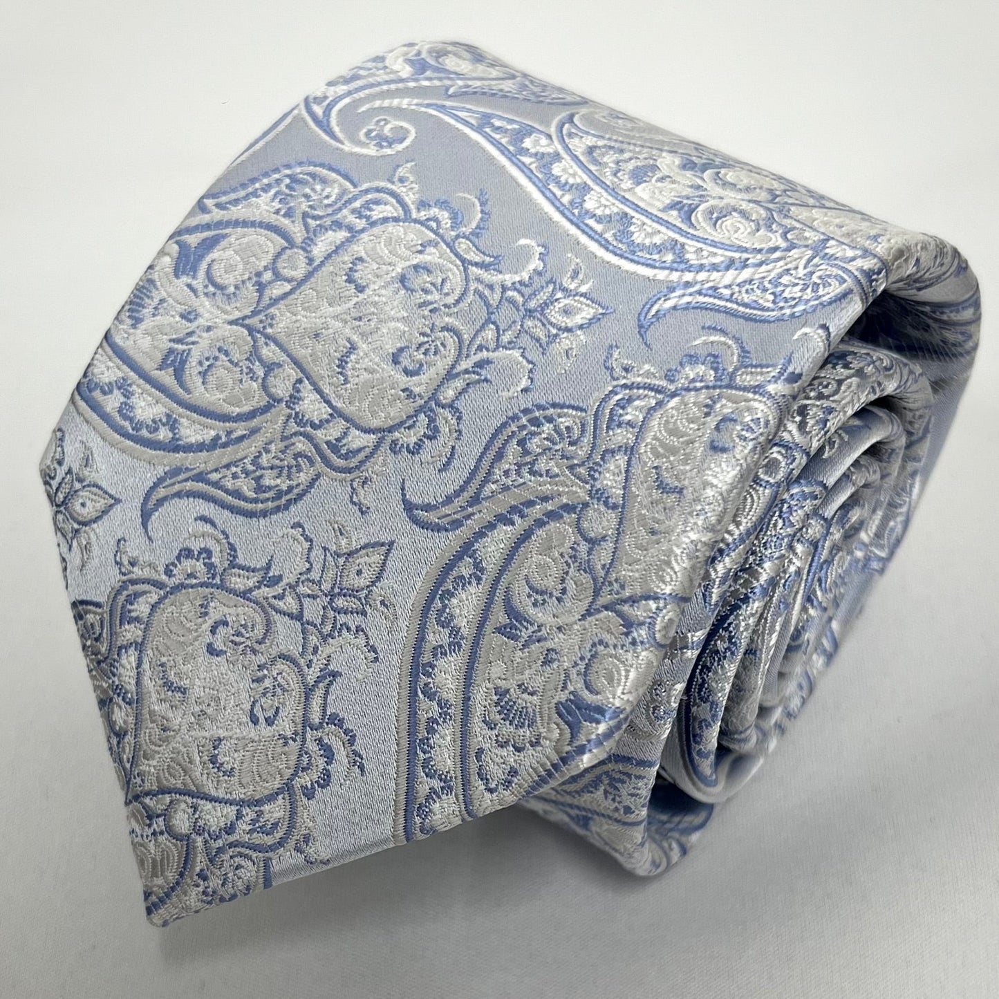 Franco Spada ( フランコスパダ )  NEW FORMALペーズリージャガードネクタイ：サックスブルー