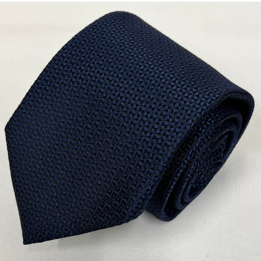 Franco Spada ( フランコスパダ )  ヴィンテージ調スモールジオメトリックソリッドネクタイ：ネイビー