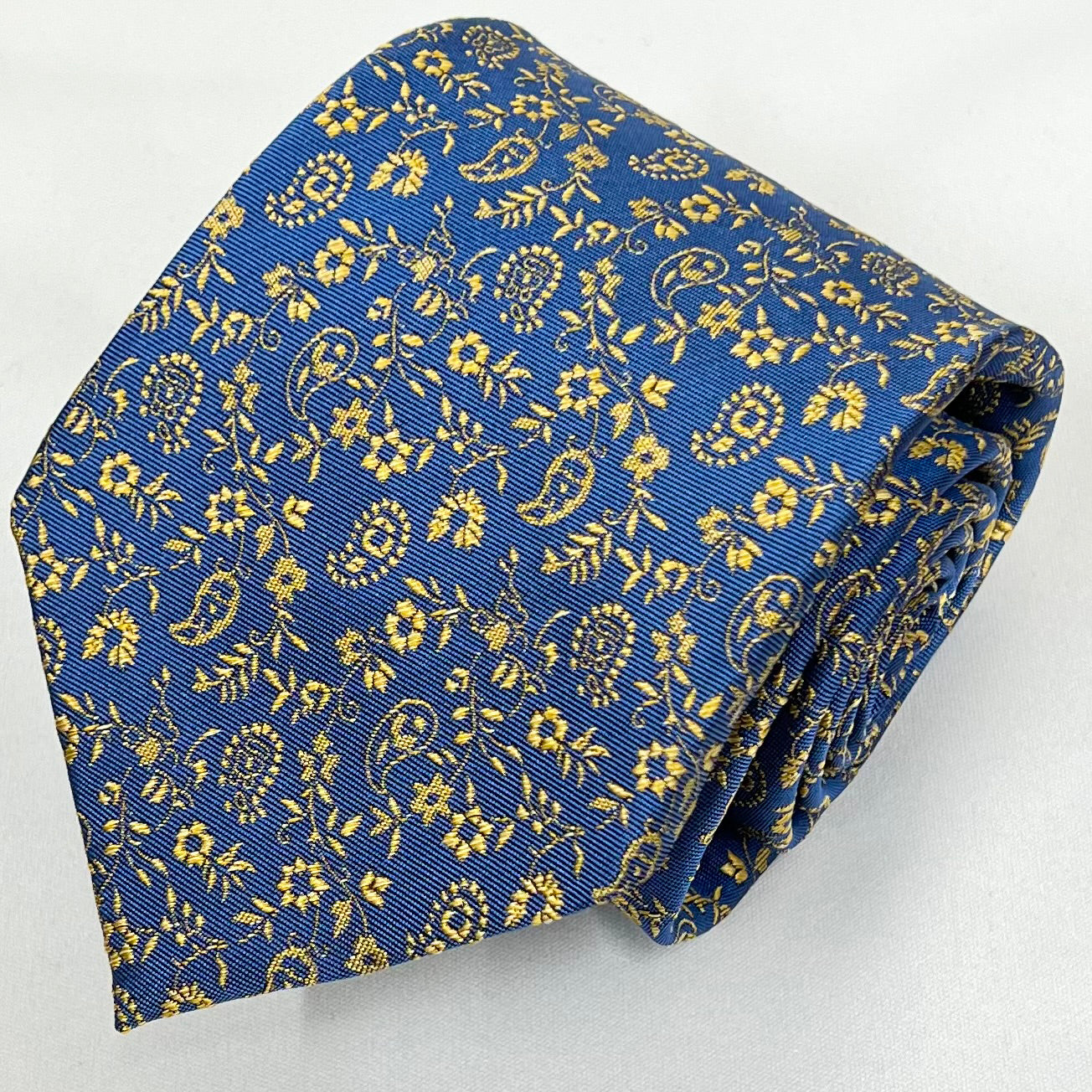 Franco Spada ( フランコスパダ )  フレンチヴィンテージオーナメントジャガードネクタイ：ライトブルー