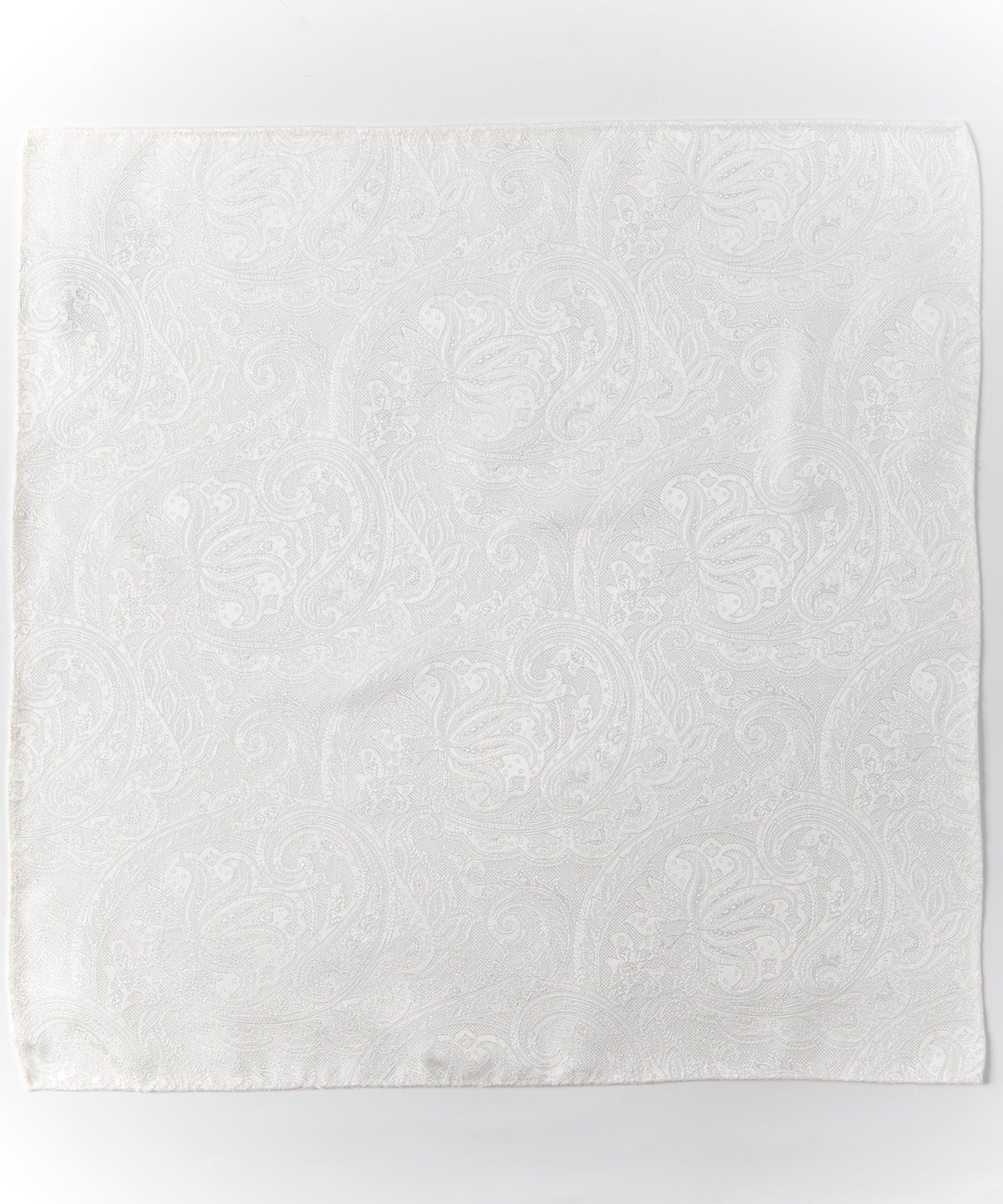 Franco Spada ( フランコスパダ )   クラシックペーズリージャガードポケットチーフパステルカラー：オフ白