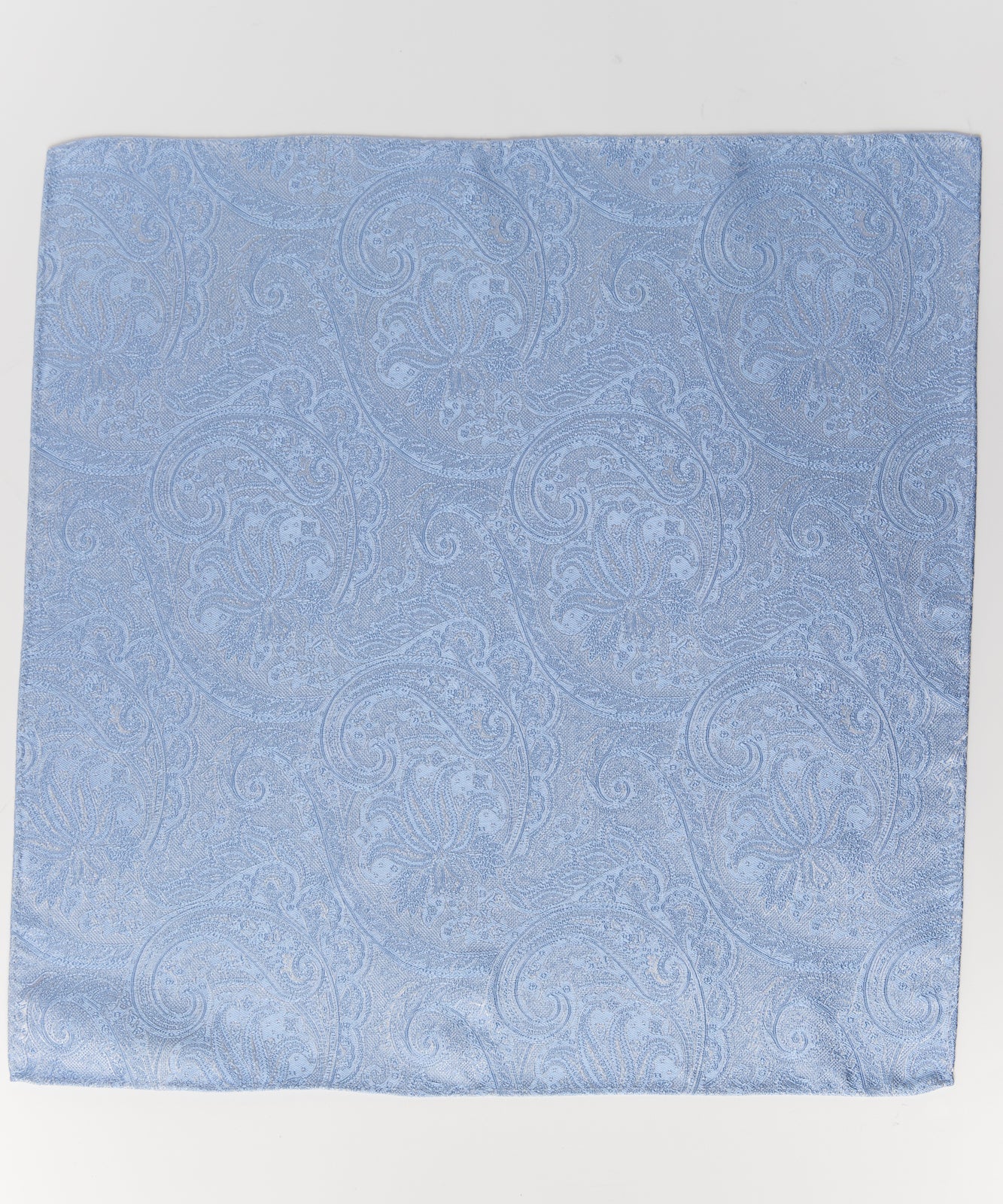 Franco Spada ( フランコスパダ )   クラシックペーズリージャガードポケットチーフパステルカラー：サックス