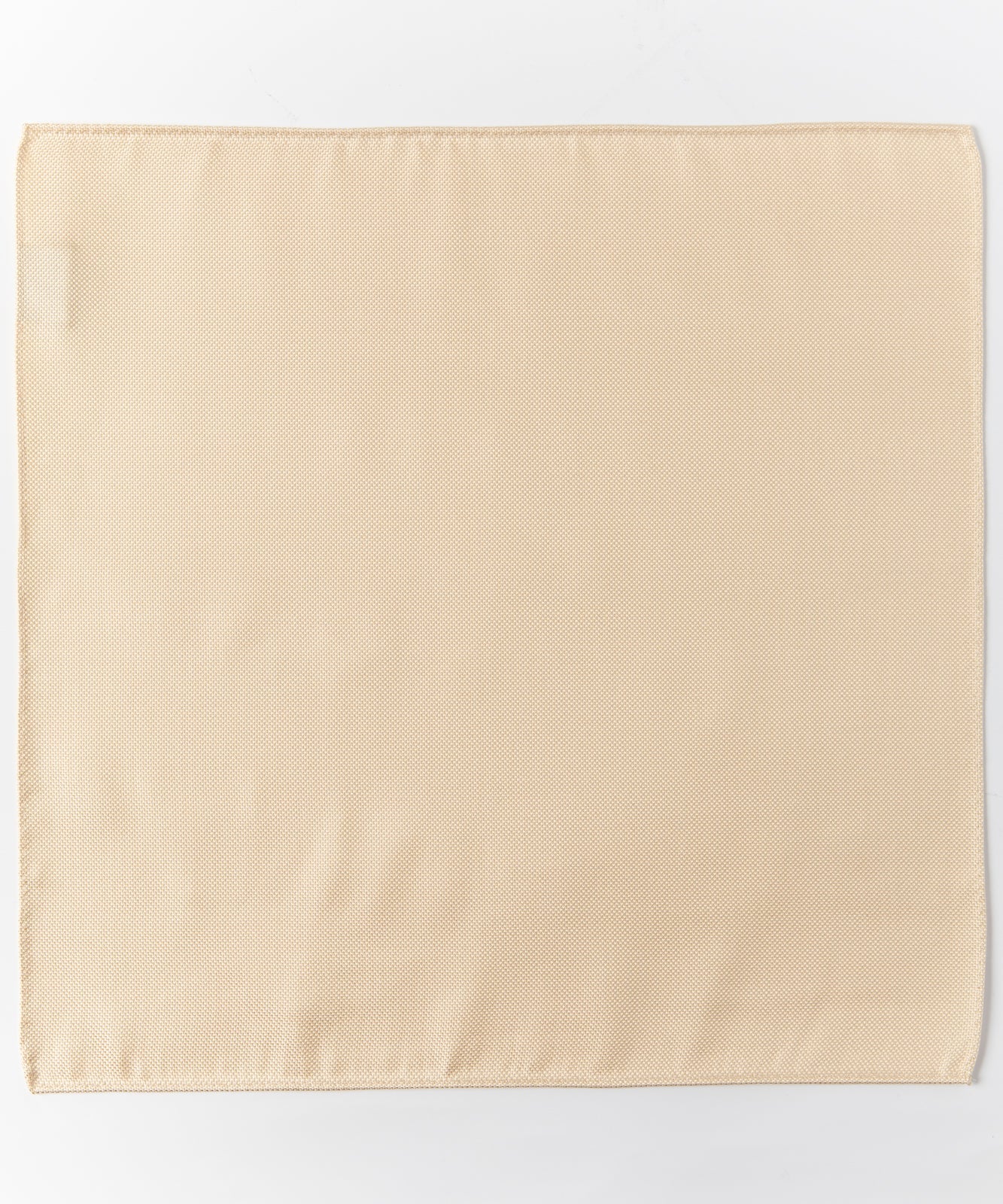 Franco Spada  ( フランコスパダ )   小バスカラー無地ジャガードポケットチーフ：シャンパンゴールド