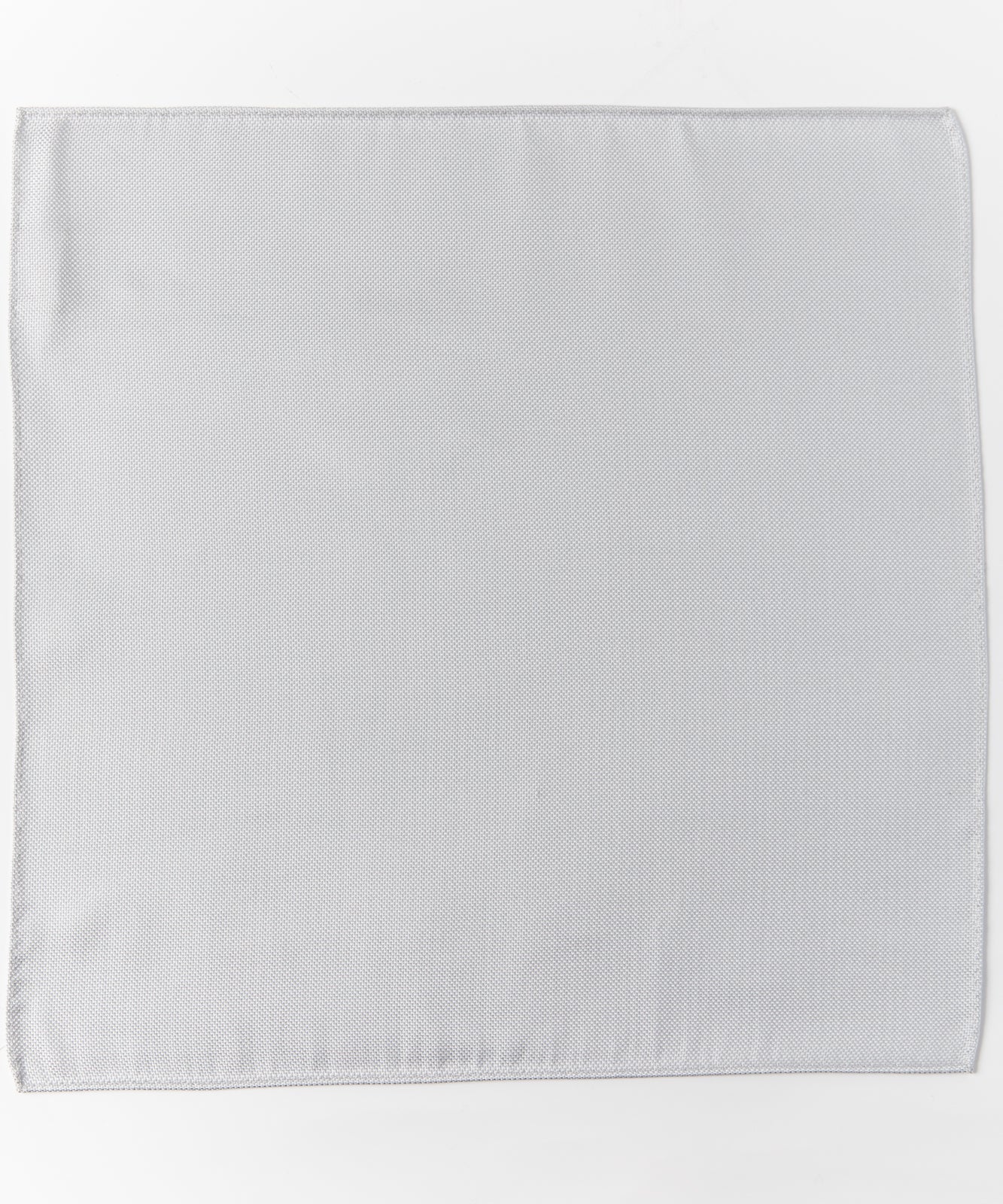 Franco Spada  ( フランコスパダ )   小バスカラー無地ジャガードポケットチーフ：シルバー