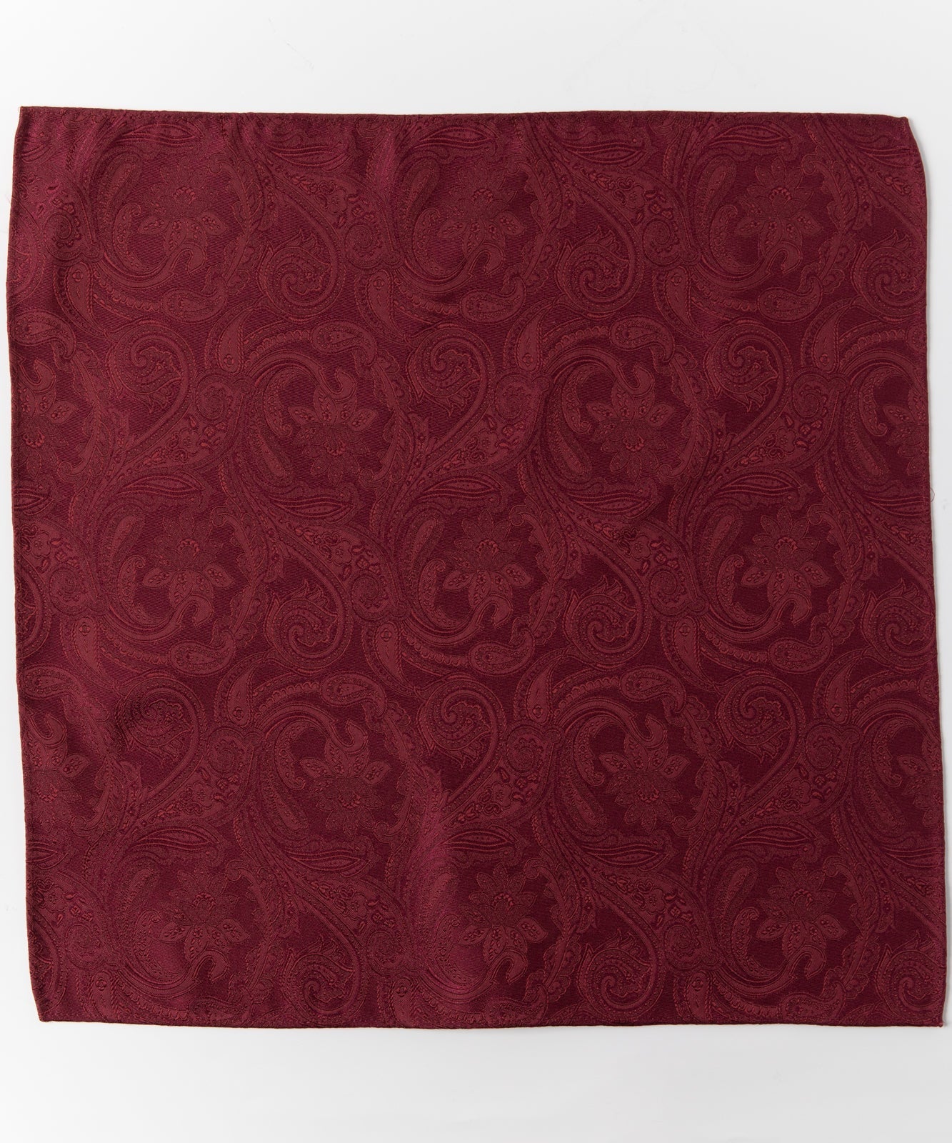 Franco Spada  ( フランコスパダ )   クラシックペーズリージャガードポケットチーフベーシックカラー：ワイン