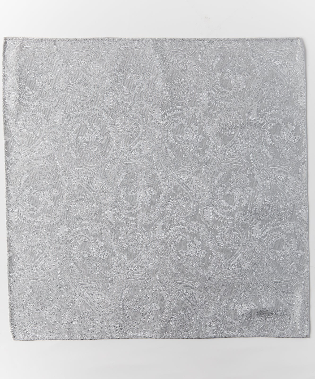 Franco Spada  ( フランコスパダ )   クラシックペーズリージャガードポケットチーフベーシックカラー：シルバー