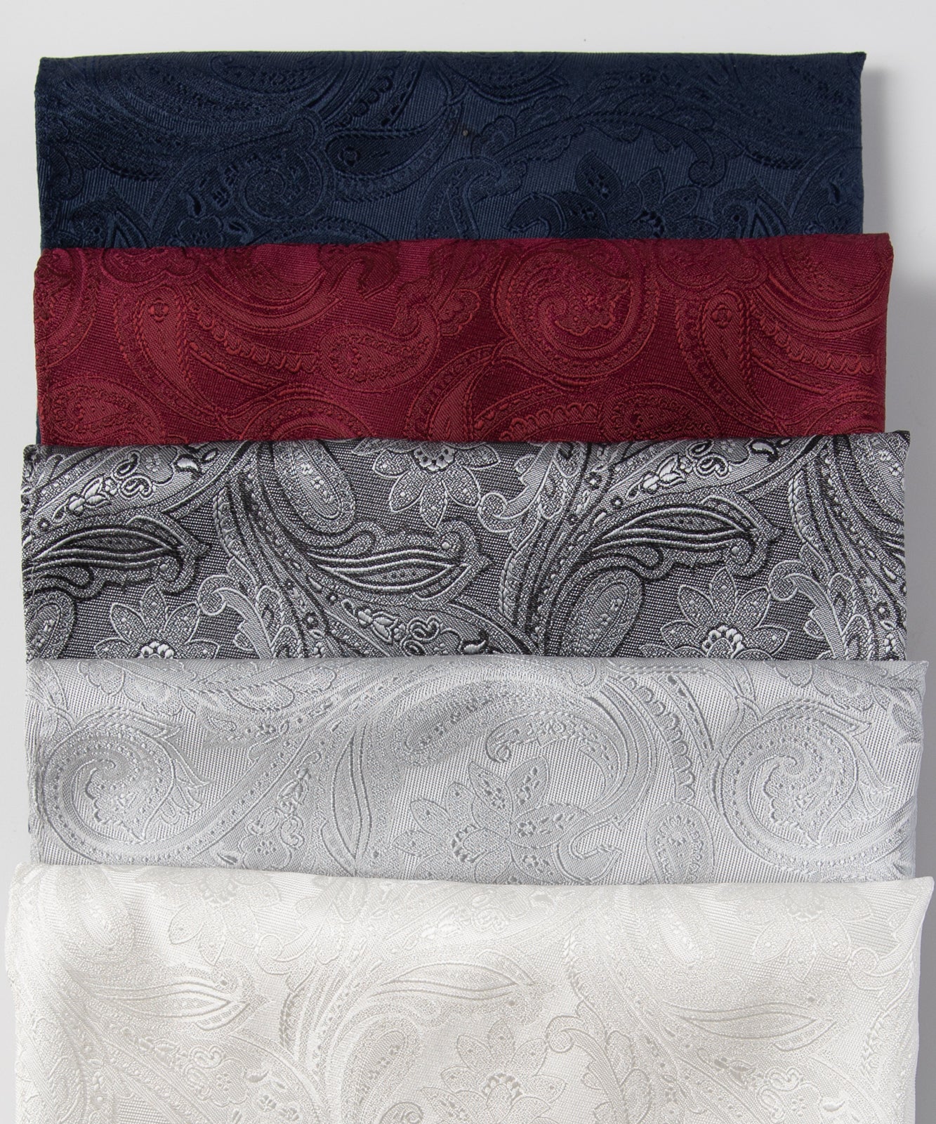 Franco Spada  ( フランコスパダ )   クラシックペーズリージャガードポケットチーフベーシックカラー：グレー