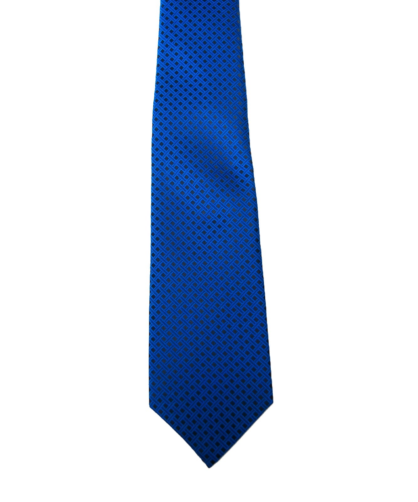 AZZURRO（アズーロ）NEW ロイヤルダークブルー格子柄ネクタイ