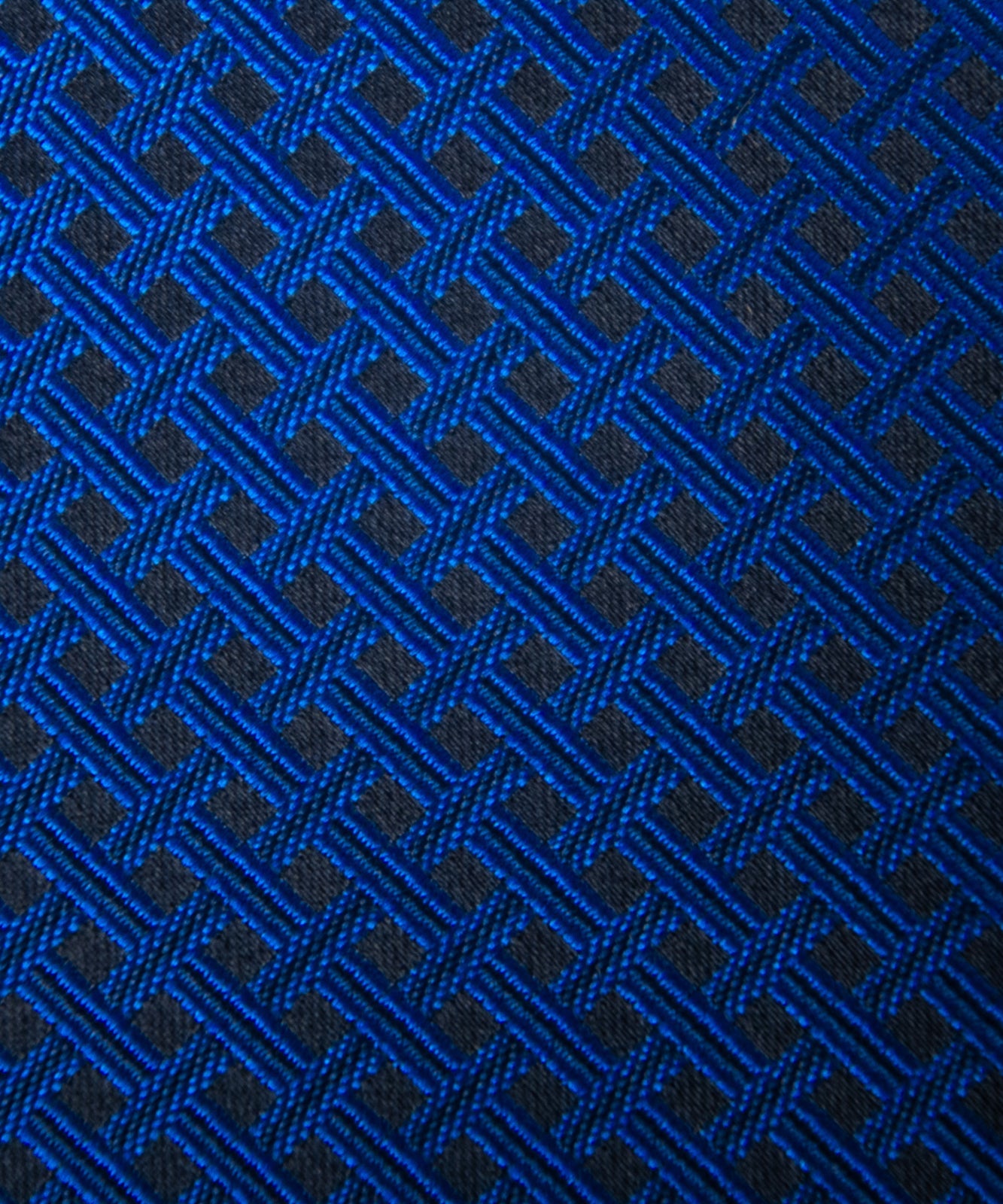 AZZURRO（アズーロ）NEW ロイヤルダークブルー格子柄ネクタイ