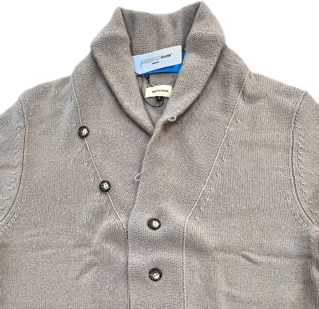 【SALE】　　 Franco Spada ( フランコスパダ )   〈手洗い可能〉【TALMUS branch】カシミヤ100%ローゲージショールカラーカーディガン