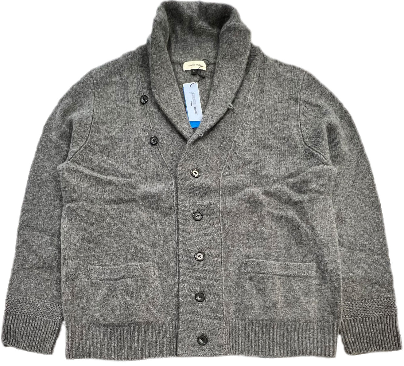 【SALE】　　 Franco Spada ( フランコスパダ )   〈手洗い可能〉【TALMUS branch】カシミヤ100%ローゲージショールカラーカーディガン