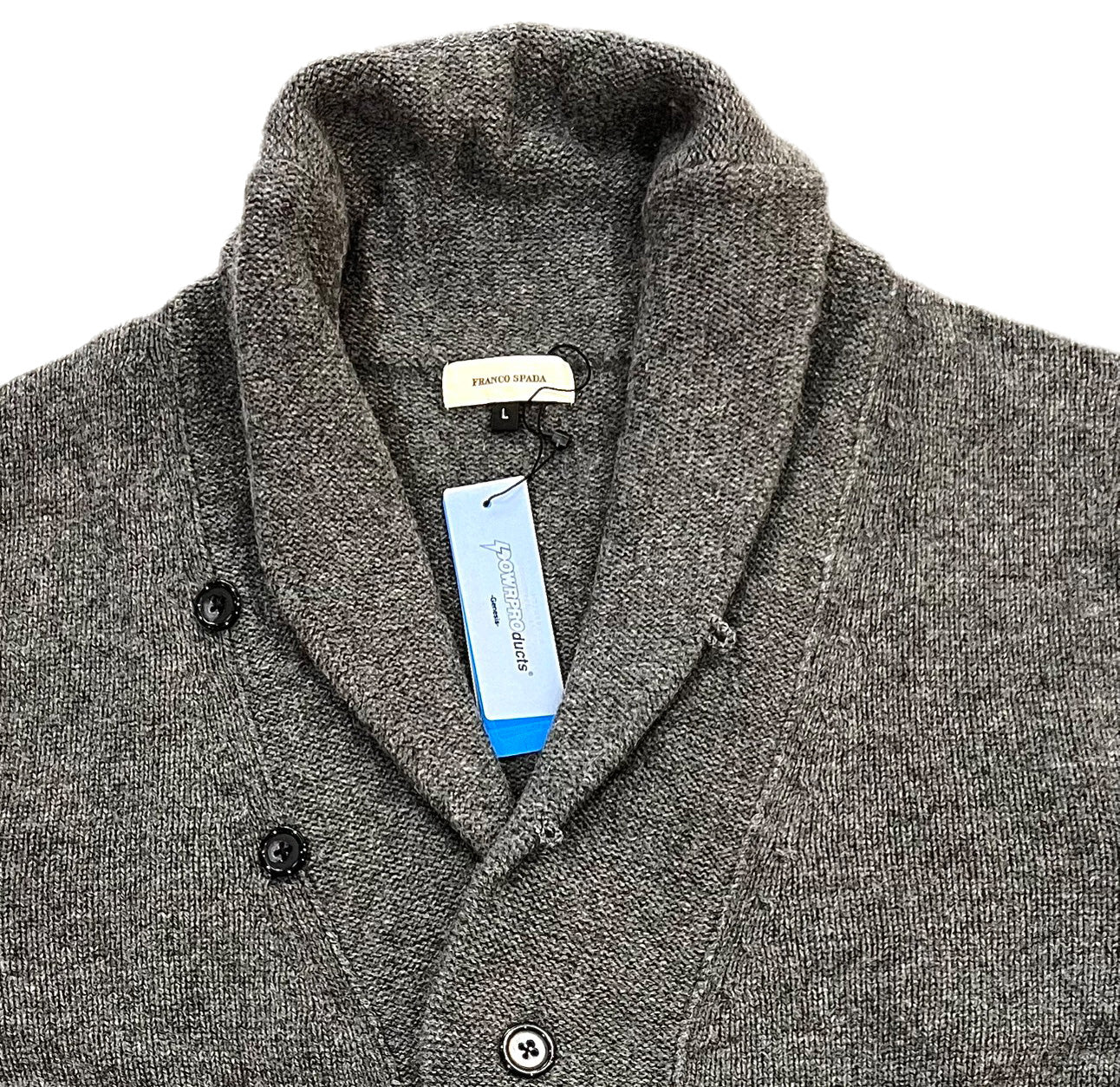 【SALE】　　 Franco Spada ( フランコスパダ )   〈手洗い可能〉【TALMUS branch】カシミヤ100%ローゲージショールカラーカーディガン