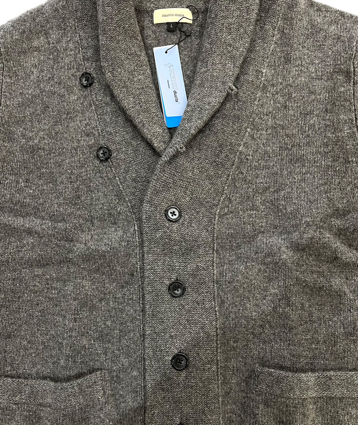 【SALE】　　 Franco Spada ( フランコスパダ )   〈手洗い可能〉【TALMUS branch】カシミヤ100%ローゲージショールカラーカーディガン