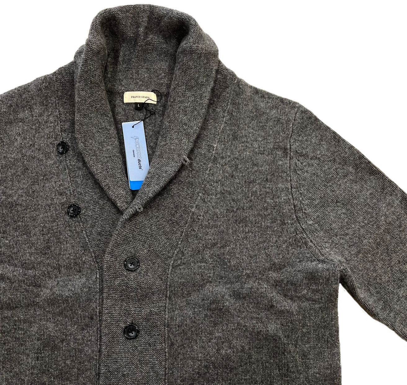 【SALE】　　 Franco Spada ( フランコスパダ )   〈手洗い可能〉【TALMUS branch】カシミヤ100%ローゲージショールカラーカーディガン