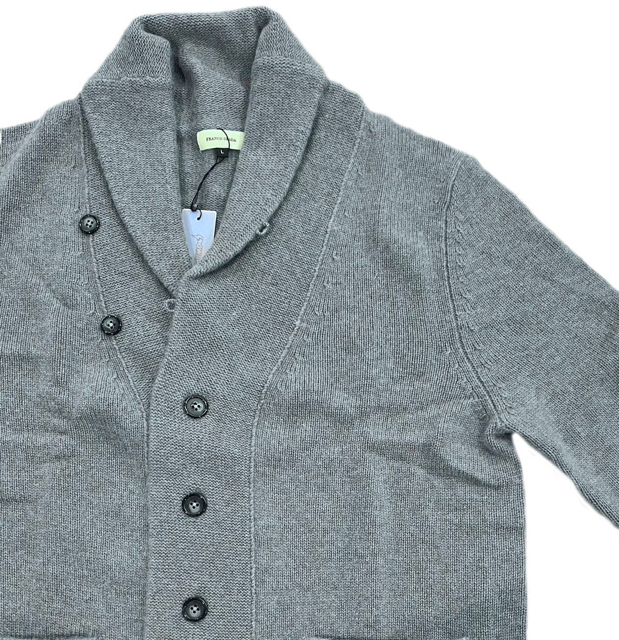 【SALE】　　 Franco Spada ( フランコスパダ )   〈手洗い可能〉【TALMUS branch】カシミヤ100%ローゲージショールカラーカーディガン