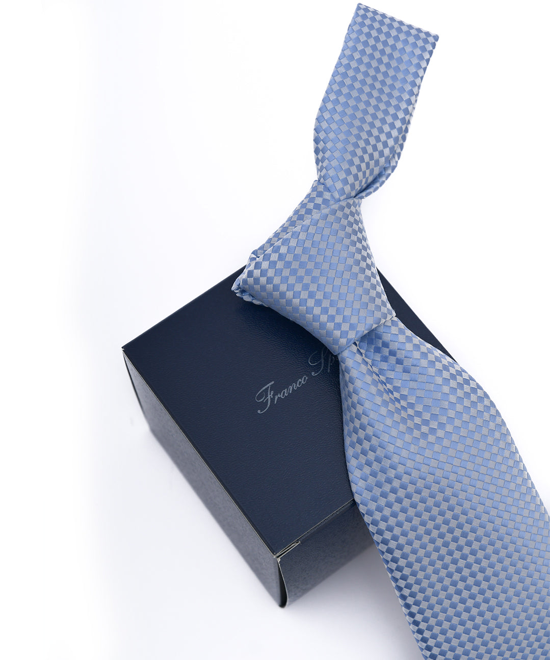 Franco Spada ( フランコスパダ ) NEW SOLID COLOR FORMAL TIE ( 大バスケット無地 )：ロイヤルスカイブルー