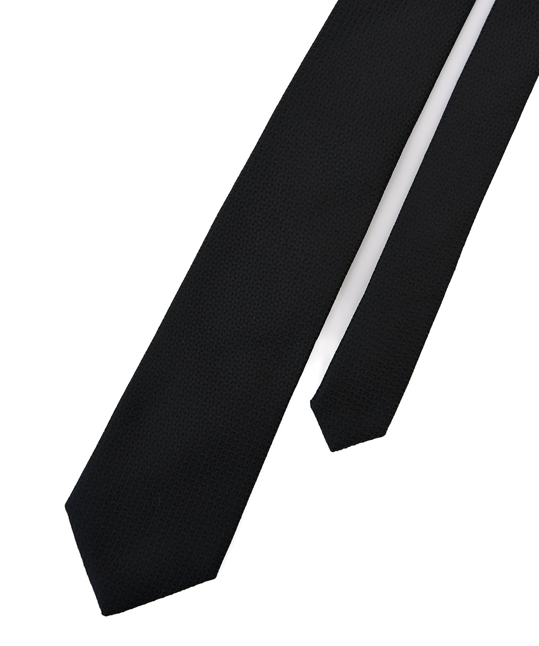 Franco Spada ( フランコスパダ ) マイクロスクエア無地フォーマルネクタイ：黒