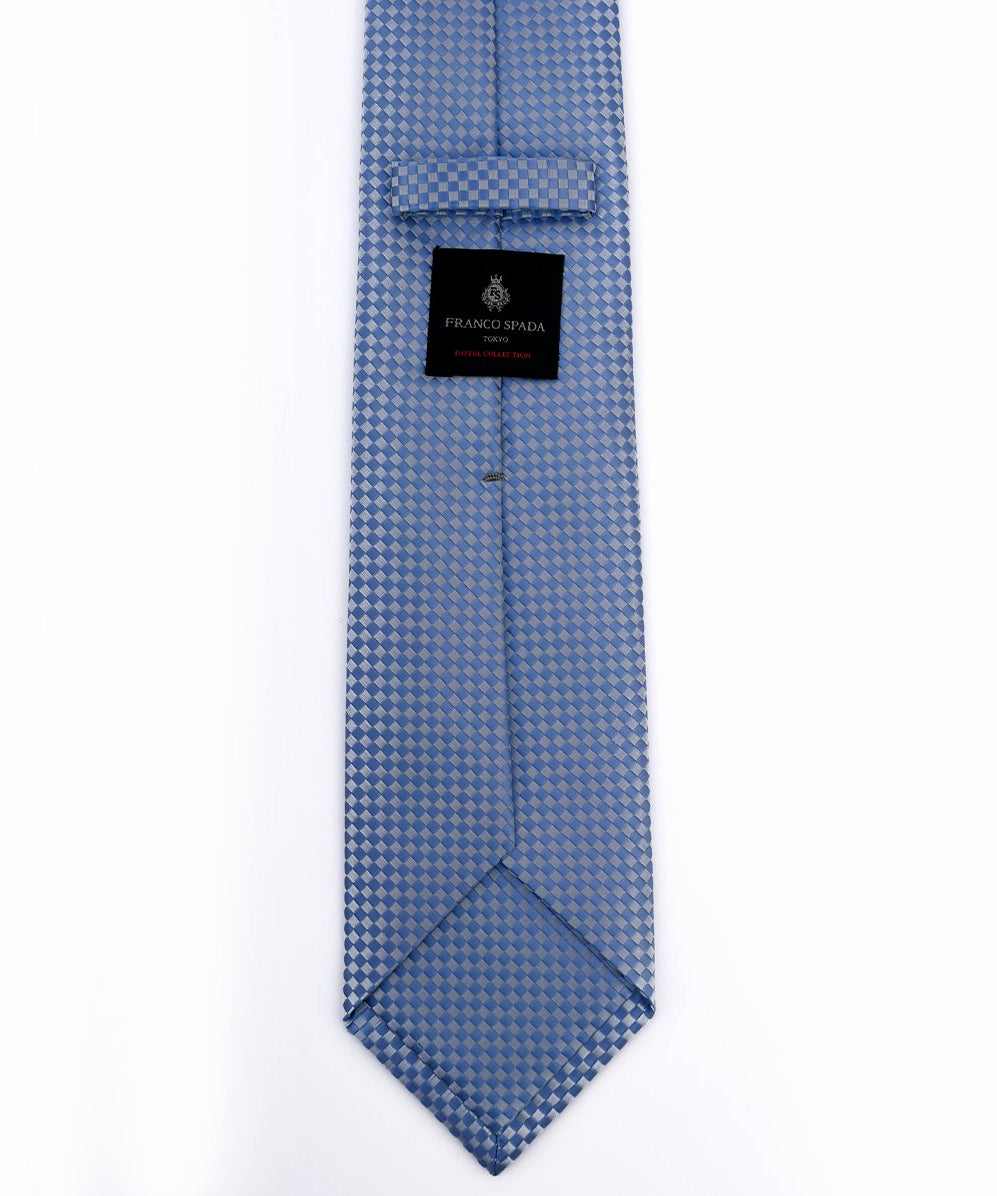 Franco Spada ( フランコスパダ ) NEW SOLID COLOR FORMAL TIE ( 大バスケット無地 )：ロイヤルスカイブルー