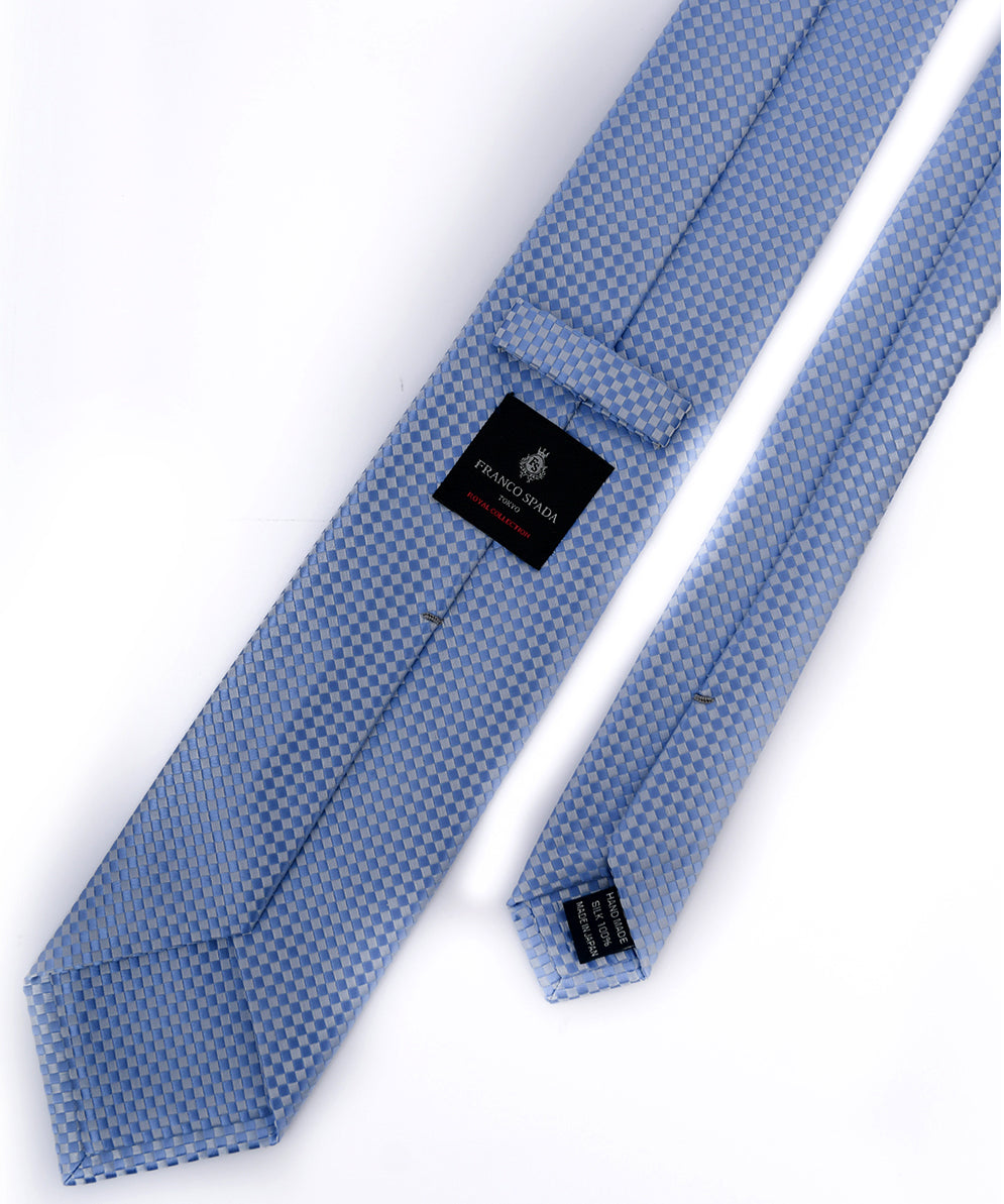 Franco Spada ( フランコスパダ ) NEW SOLID COLOR FORMAL TIE ( 大バスケット無地 )：ロイヤルスカイブルー