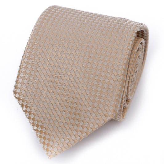 Franco Spada ( フランコスパダ ) NEW SOLID COLOR FORMAL TIE ( 大バスケット無地 )：ロイヤルシャンパンベージュ